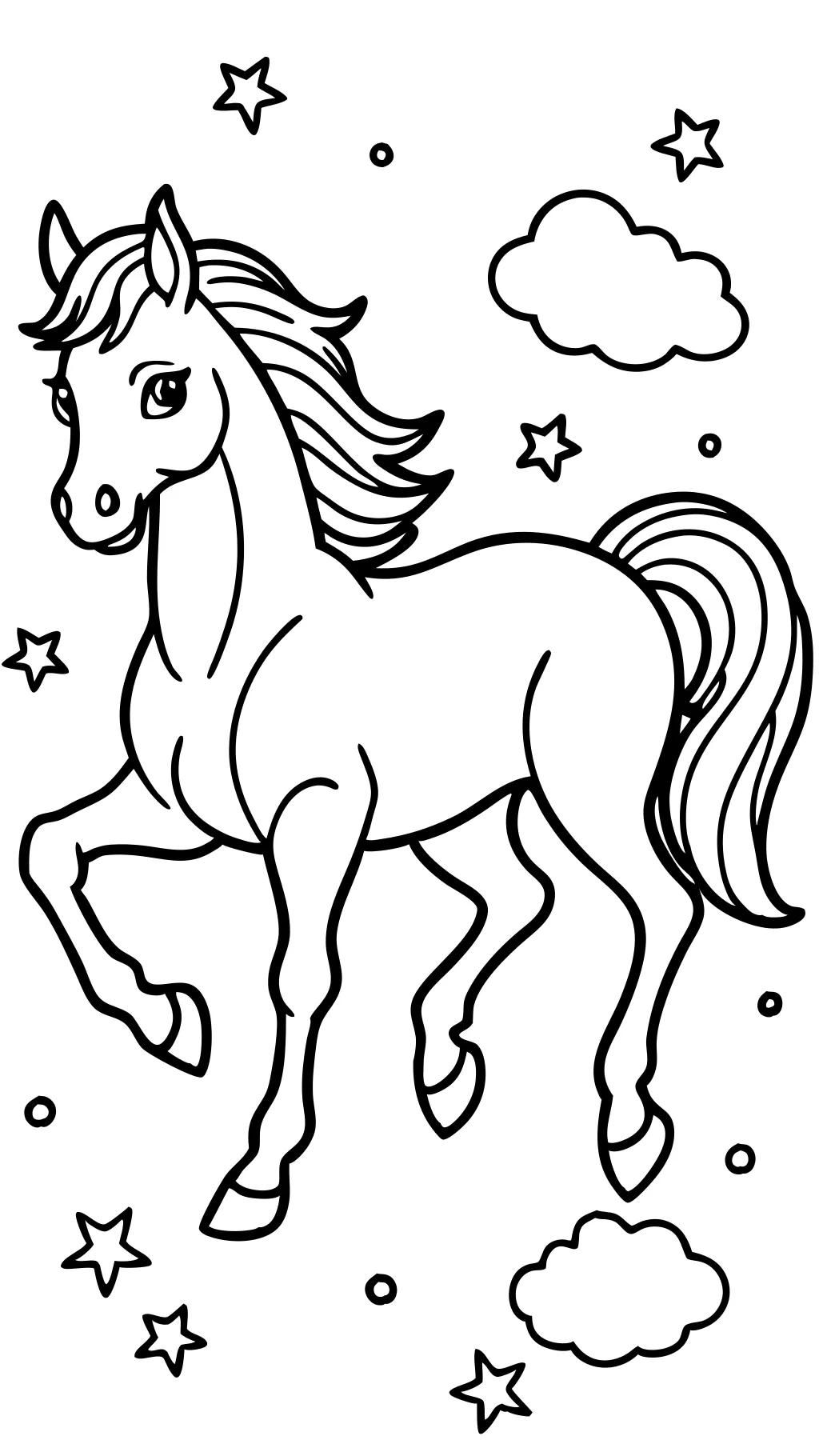 coloriages de cheval gratuit imprimable